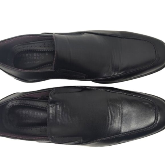 Perry Ellis Portfolio Memory Foam Men's Dress Shoe Black Size 9 - Picture 3 of 13